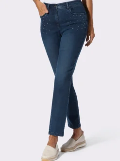 Jeans mit Glitzersteinchen