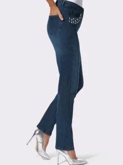 Jeans mit Glitzersteinchen