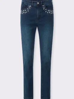 Jeans mit Glitzersteinchen