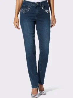 Jeans mit Glitzersteinchen
