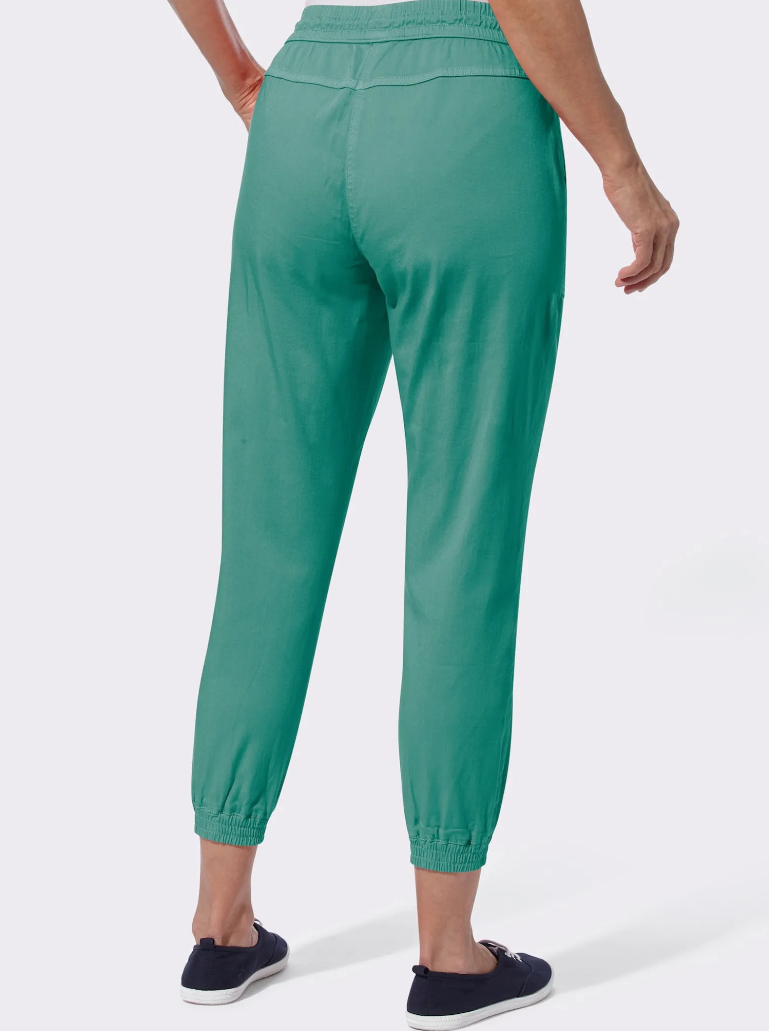 7/8-Jeans mit Gummibündchen am Saum