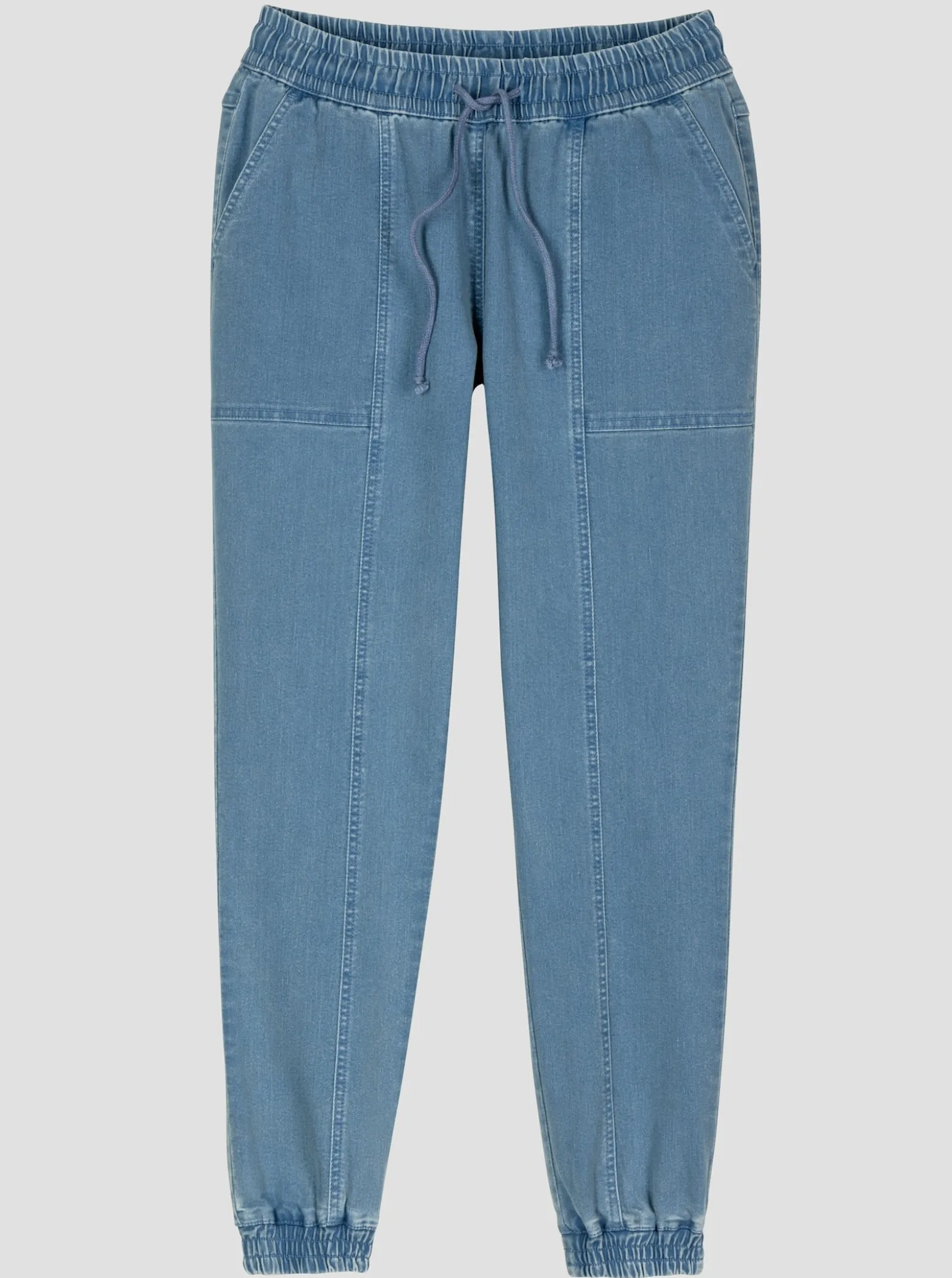 7/8-Jeans mit Gummibündchen am Saum