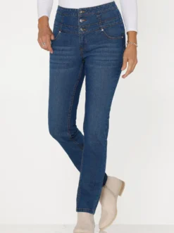 Jeans mit hohem Bund