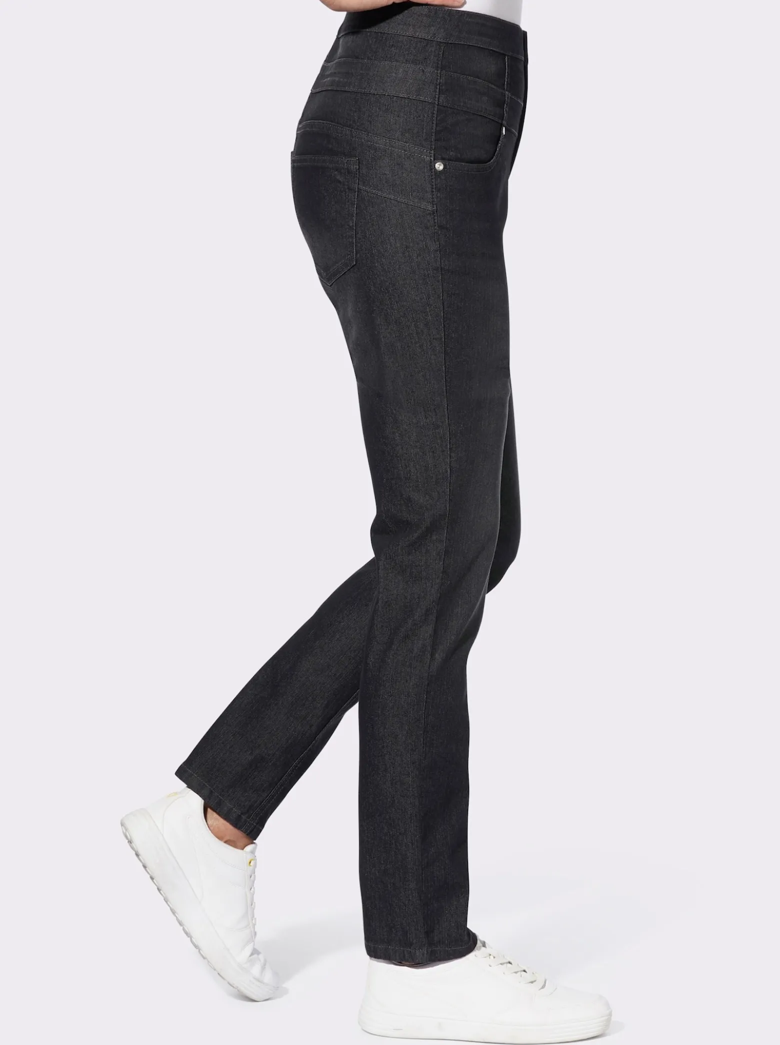 Jeans mit hohem Bund