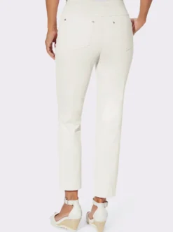 7/8-Jeans mit Jersey-Bund in softer Qualität