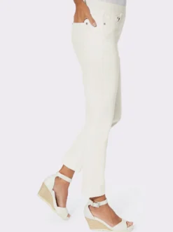 7/8-Jeans mit Jersey-Bund in softer Qualität