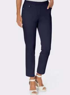7/8-Jeans mit Jersey-Bund in softer Qualität