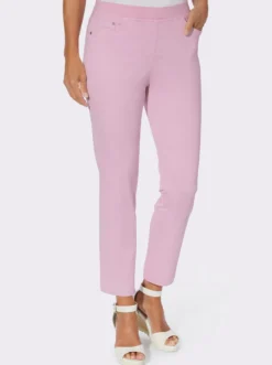 7/8-Jeans mit Jersey-Bund in softer Qualität