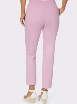 7/8-Jeans mit Jersey-Bund in softer Qualität