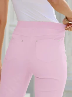 7/8-Jeans mit Jersey-Bund in softer Qualität