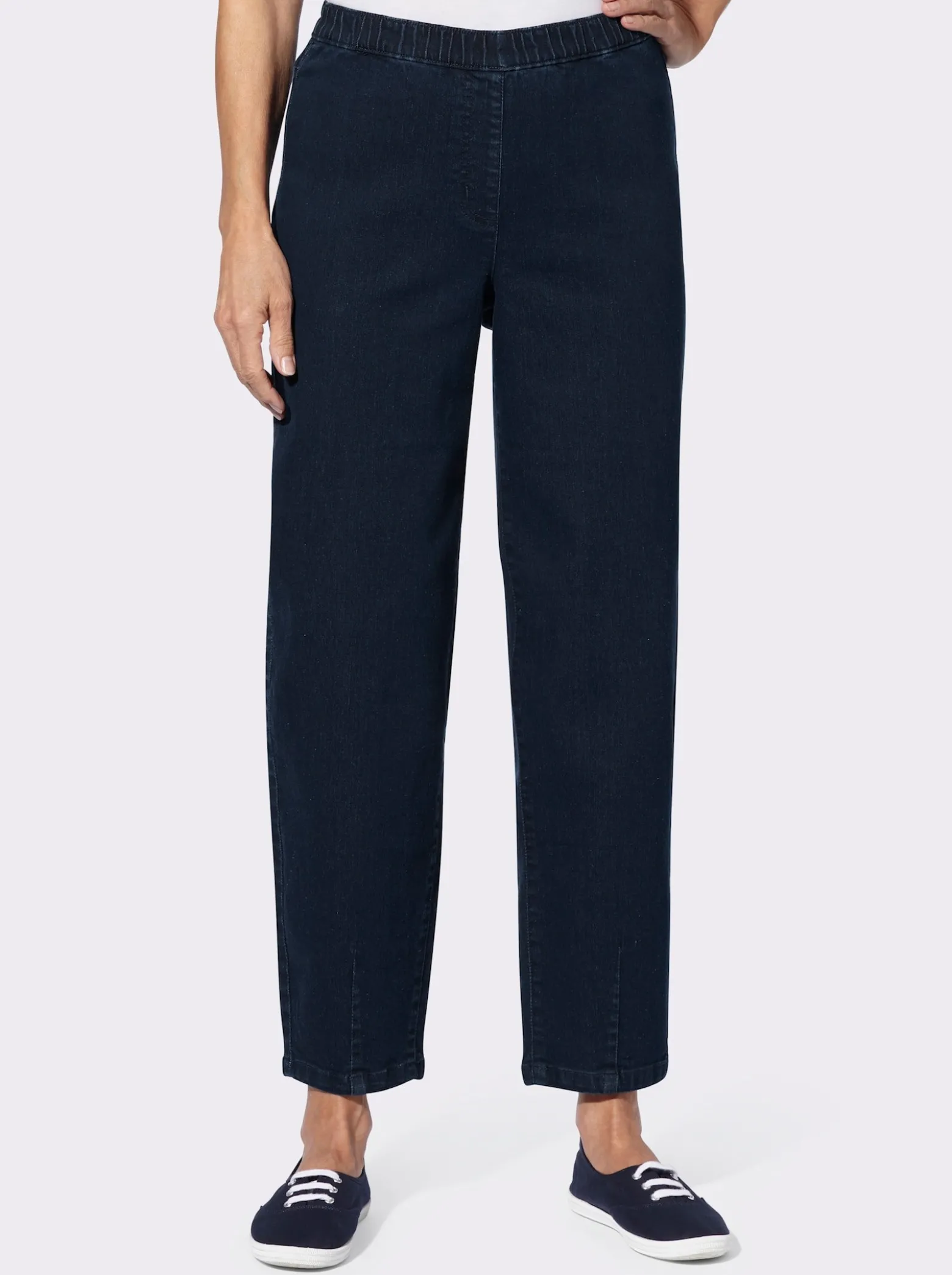 Jeans mit o-förmigen Hosenbeinen