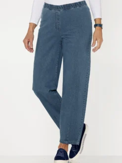 Jeans mit o-förmigen Hosenbeinen