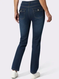 Jeans mit Pattentaschen hinten