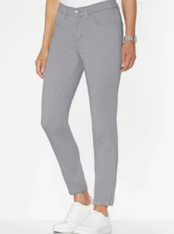 Jeans mit Reißverschluss am Saum