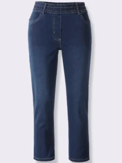 7/8-Jeans mit Reißverschluss-Blende