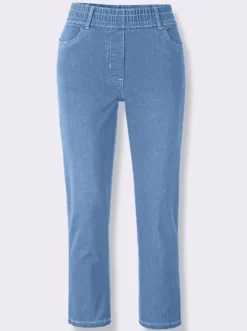7/8-Jeans mit Reißverschluss-Blende