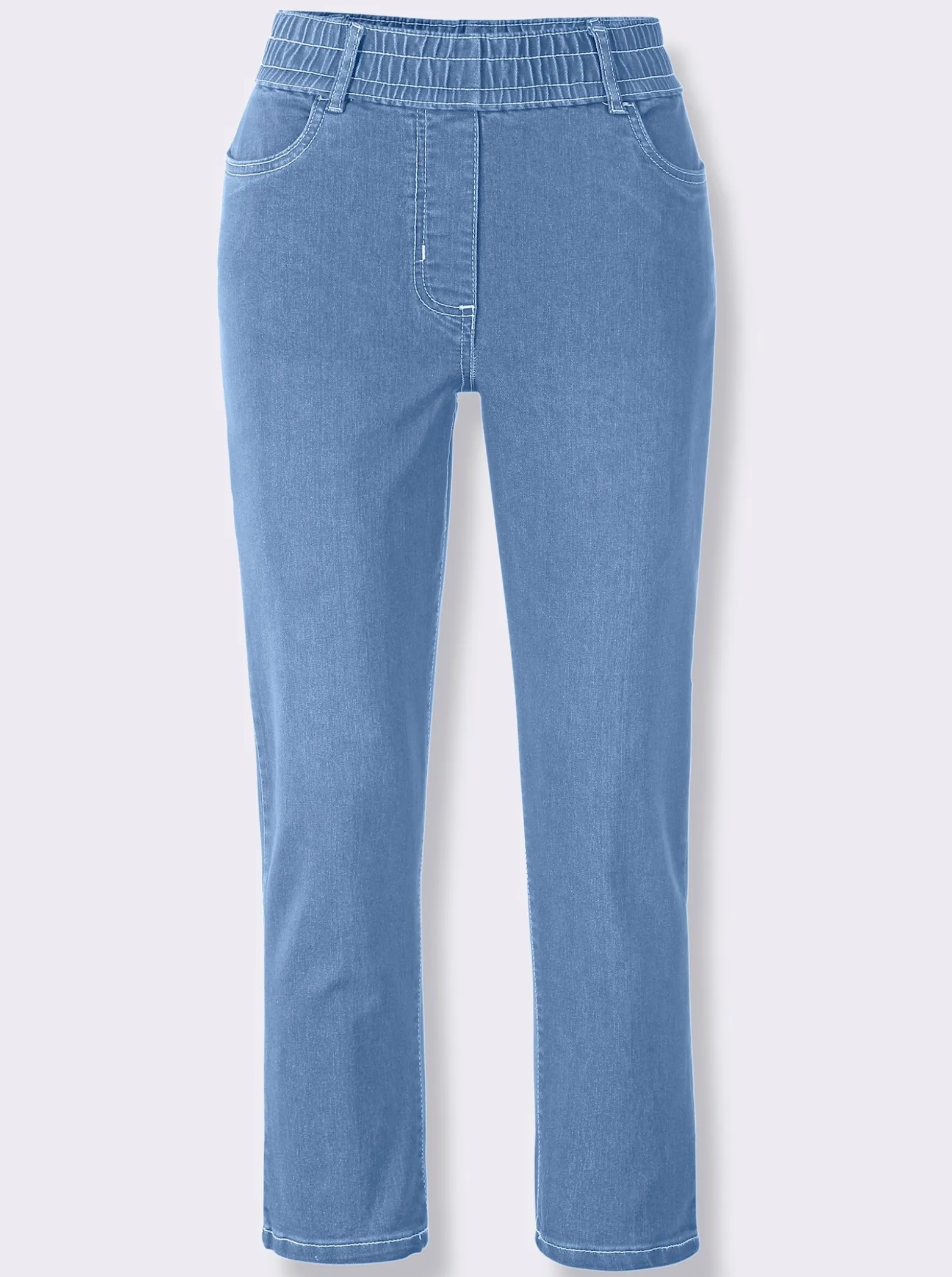 7/8-Jeans mit Reißverschluss-Blende