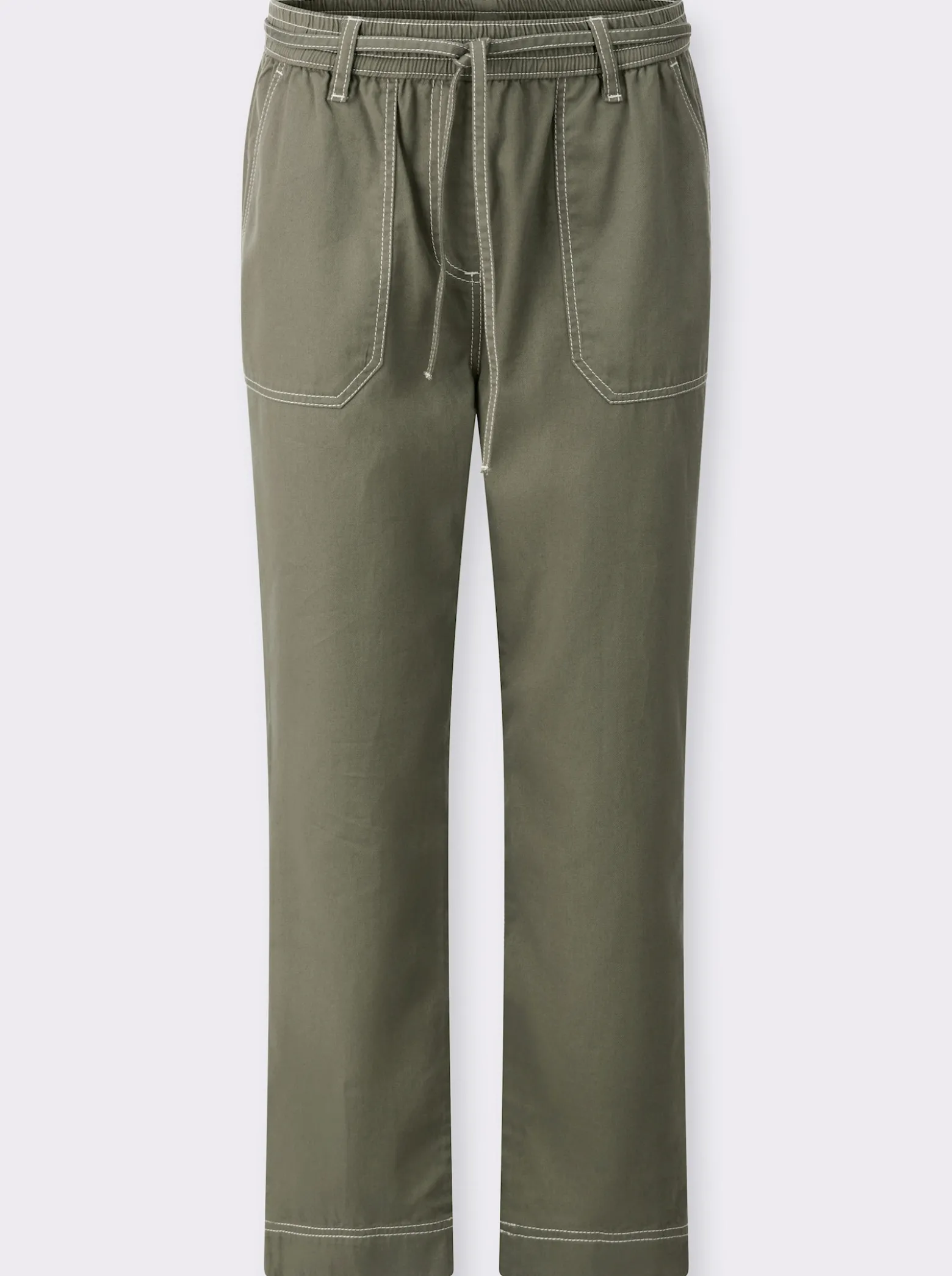 7/8-Jeans mit Rundum-Dehnbund