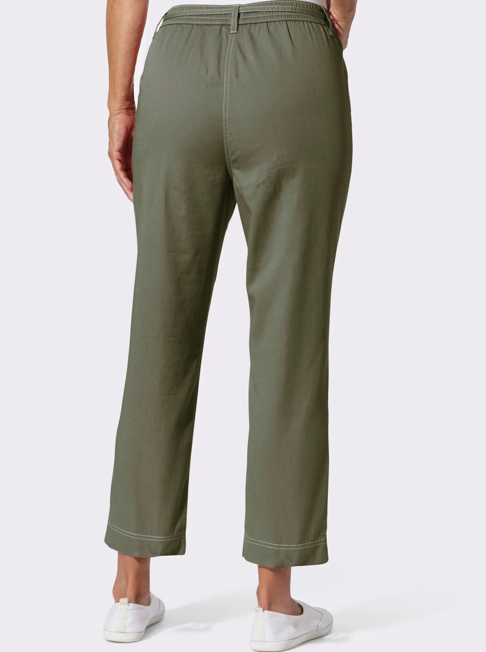 7/8-Jeans mit Rundum-Dehnbund