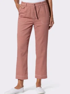 7/8-Jeans mit Rundum-Dehnbund