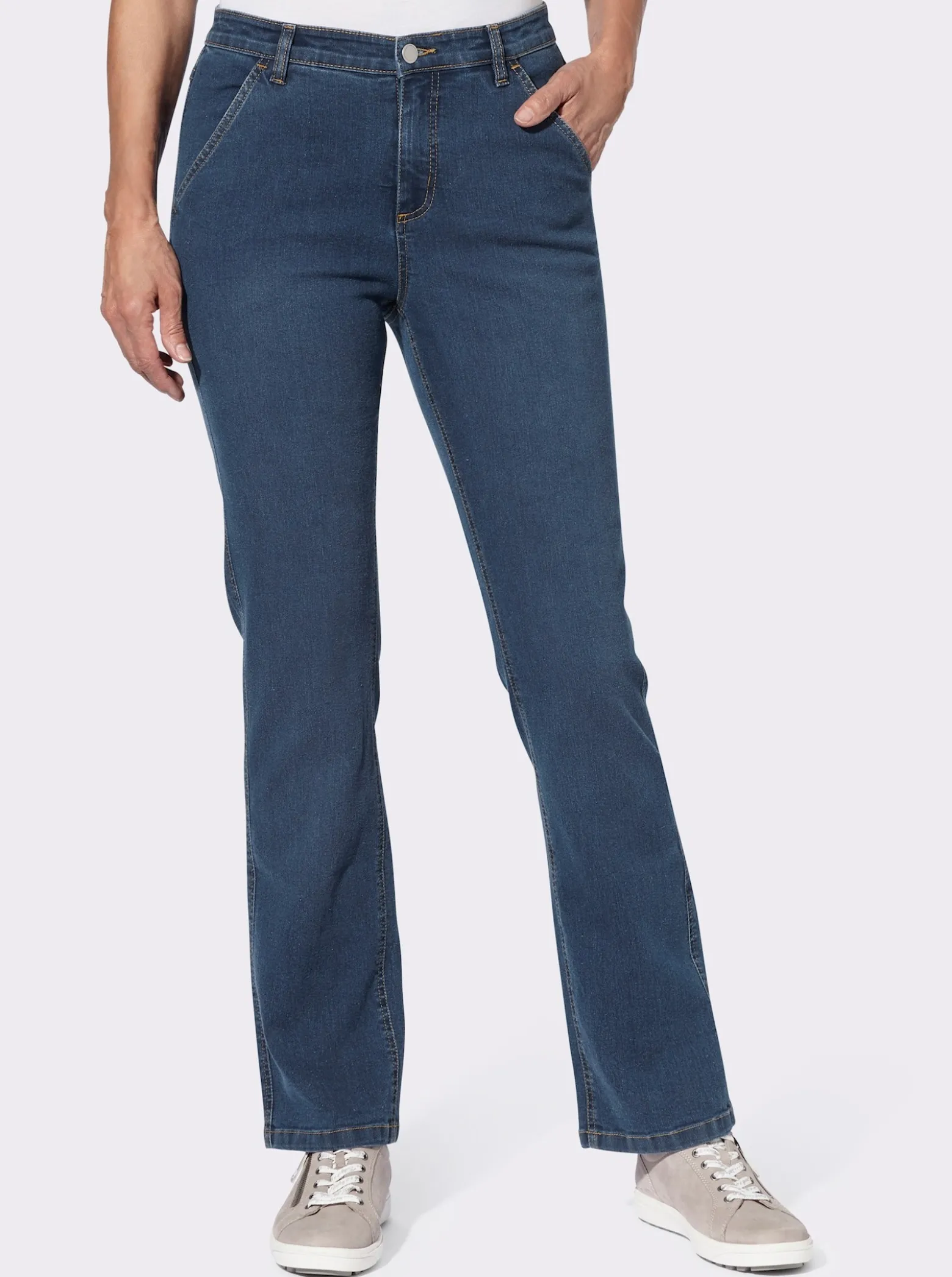Jeans mit seitlichem Dehnbund
