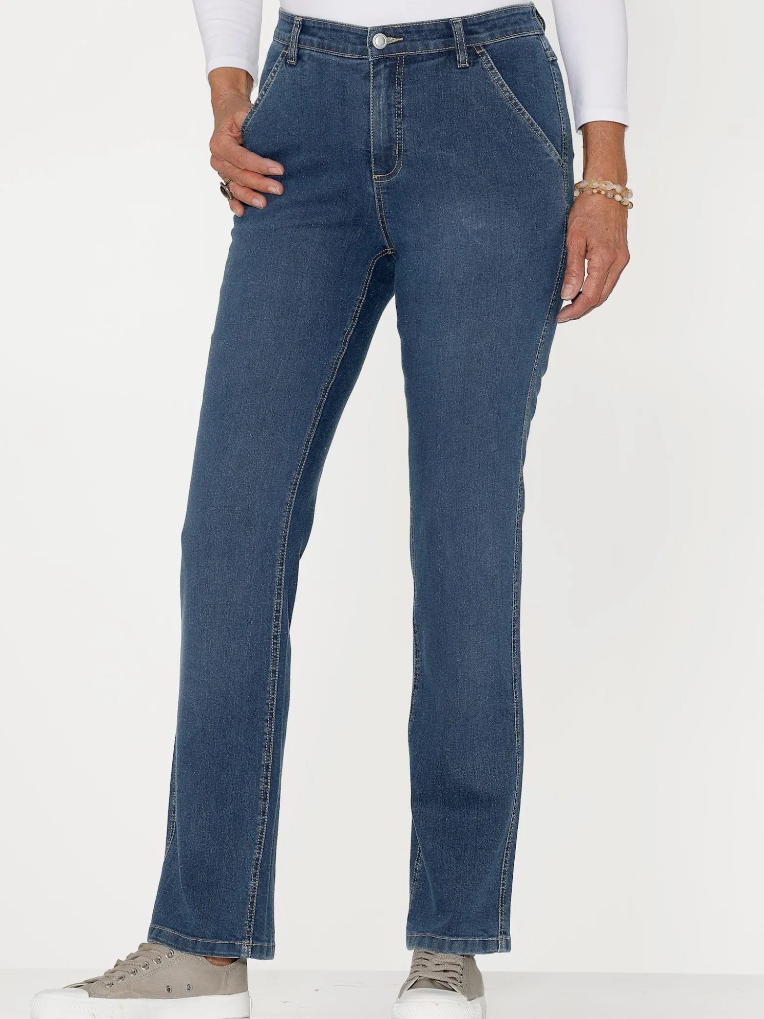 Jeans mit seitlichem Dehnbund