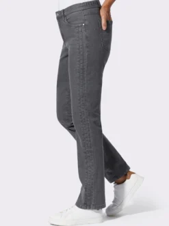 Jeans mit seitlichem Einsatz