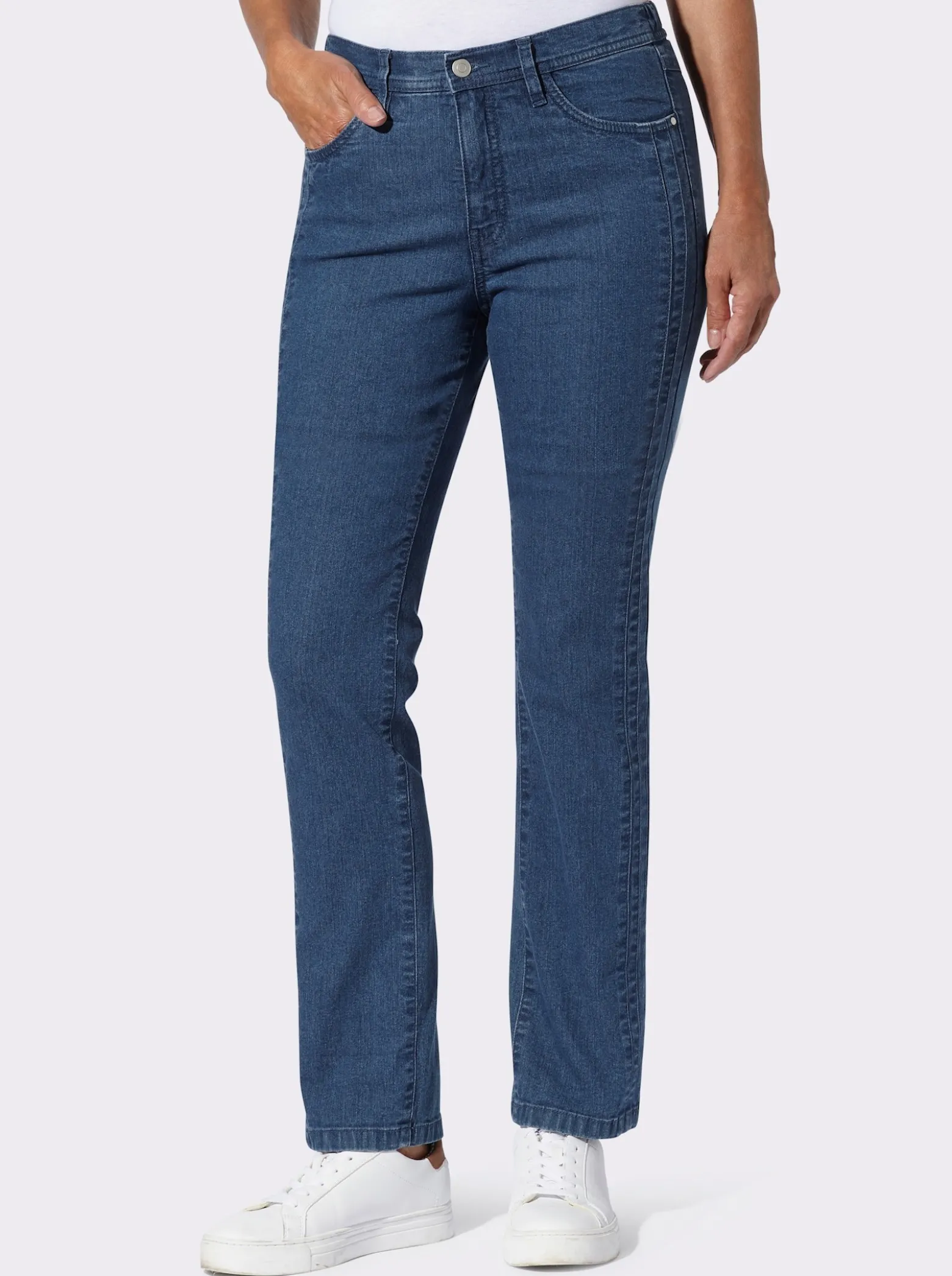 Jeans mit seitlichem Einsatz