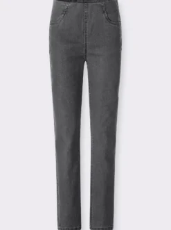 Jeans mit Teilungsnähten hinten
