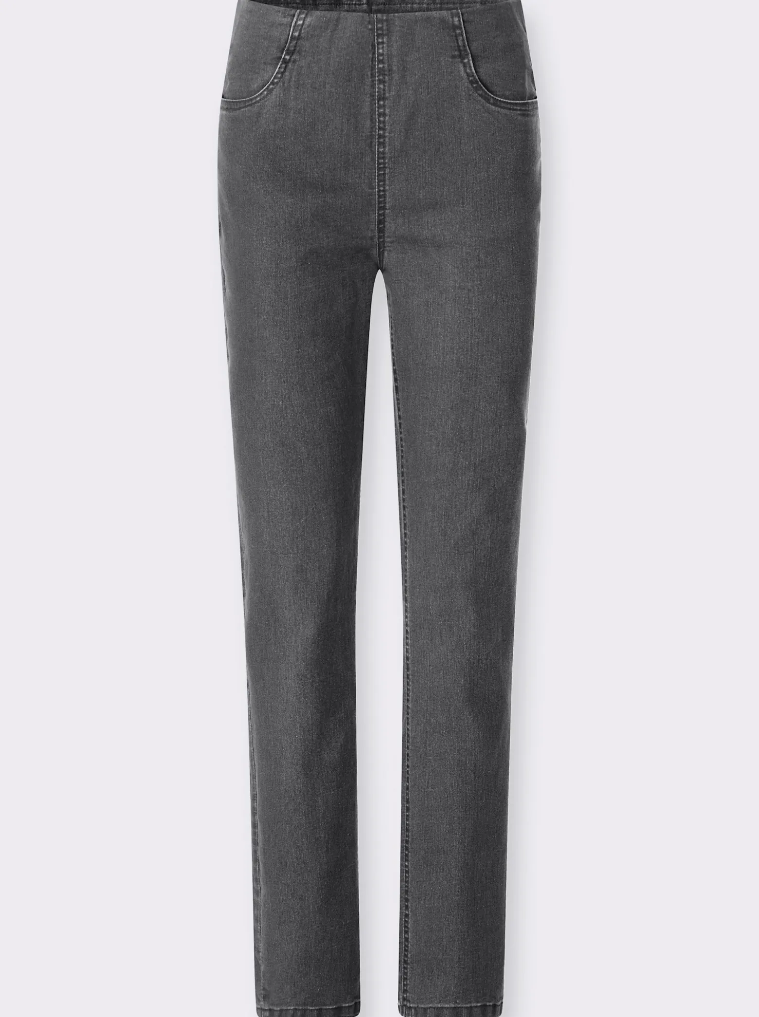 Jeans mit Teilungsnähten hinten
