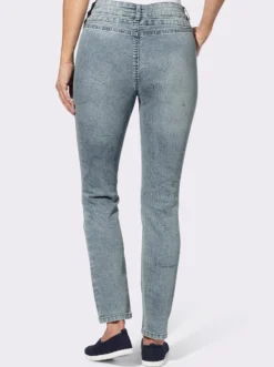 Jeans mit Tunnelzug und Bindeband