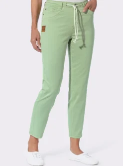 Jeans mit Tunnelzug und Bindeband