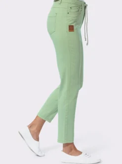 Jeans mit Tunnelzug und Bindeband