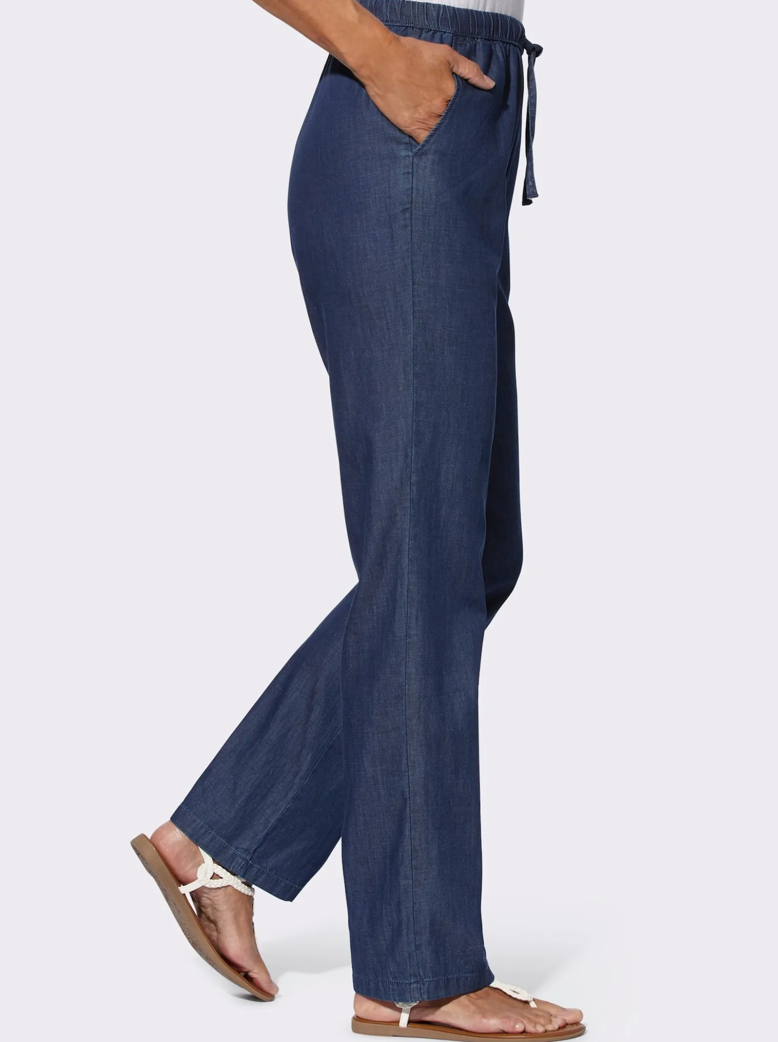 Jeans mit weitem Bein