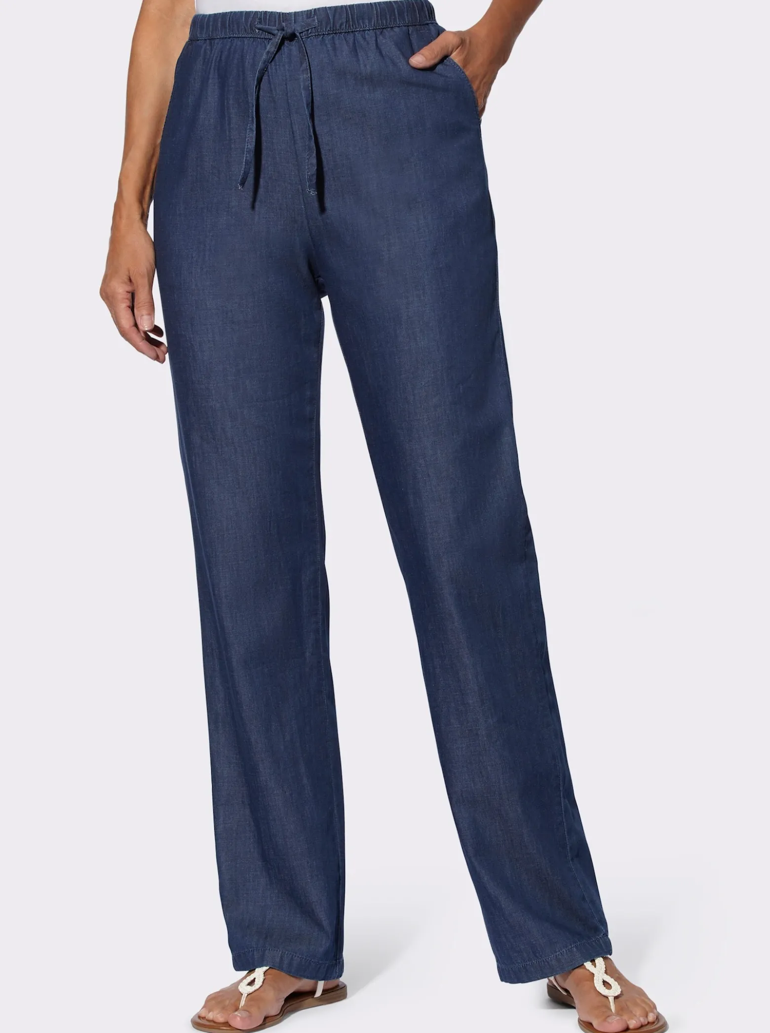 Jeans mit weitem Bein