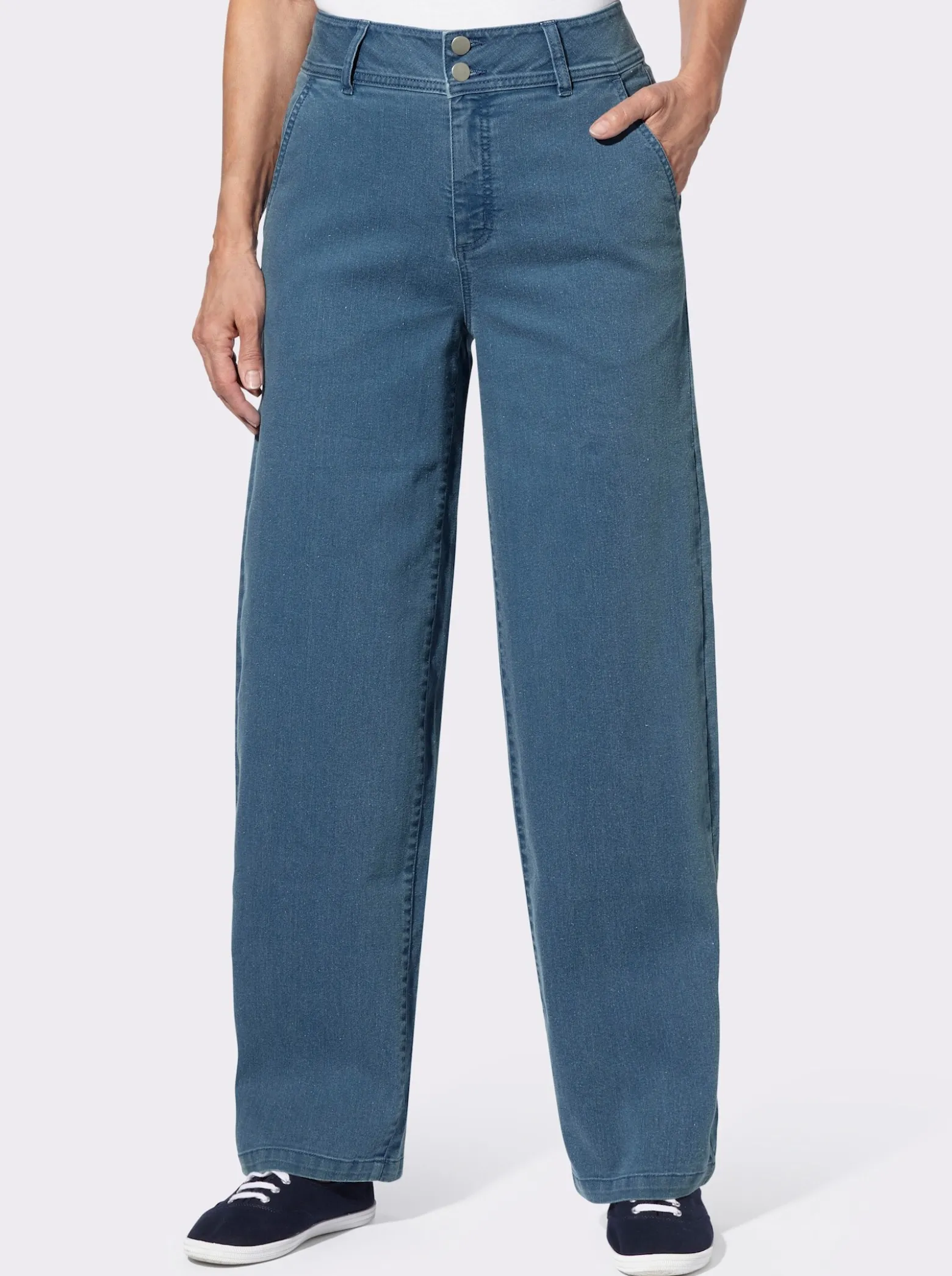 Jeans mit weitem Bein