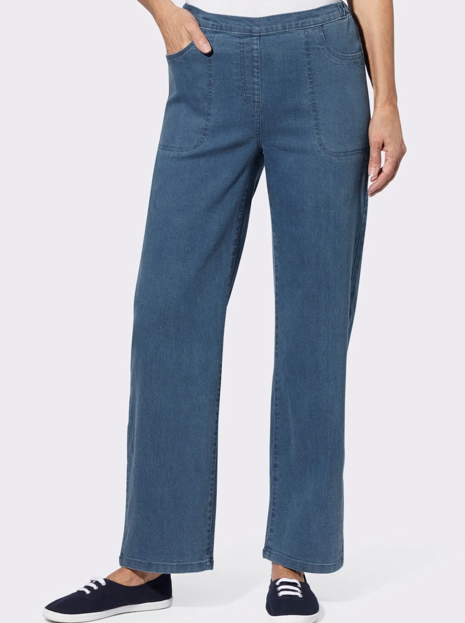 Jeans mit weitem Bein