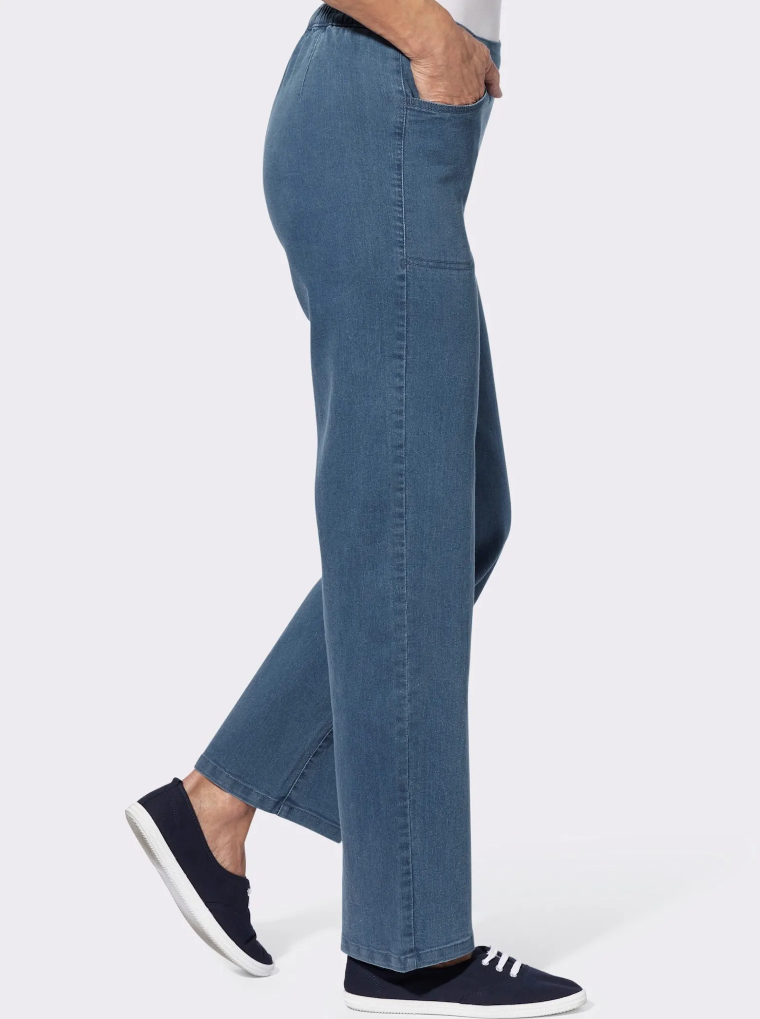 Jeans mit weitem Bein
