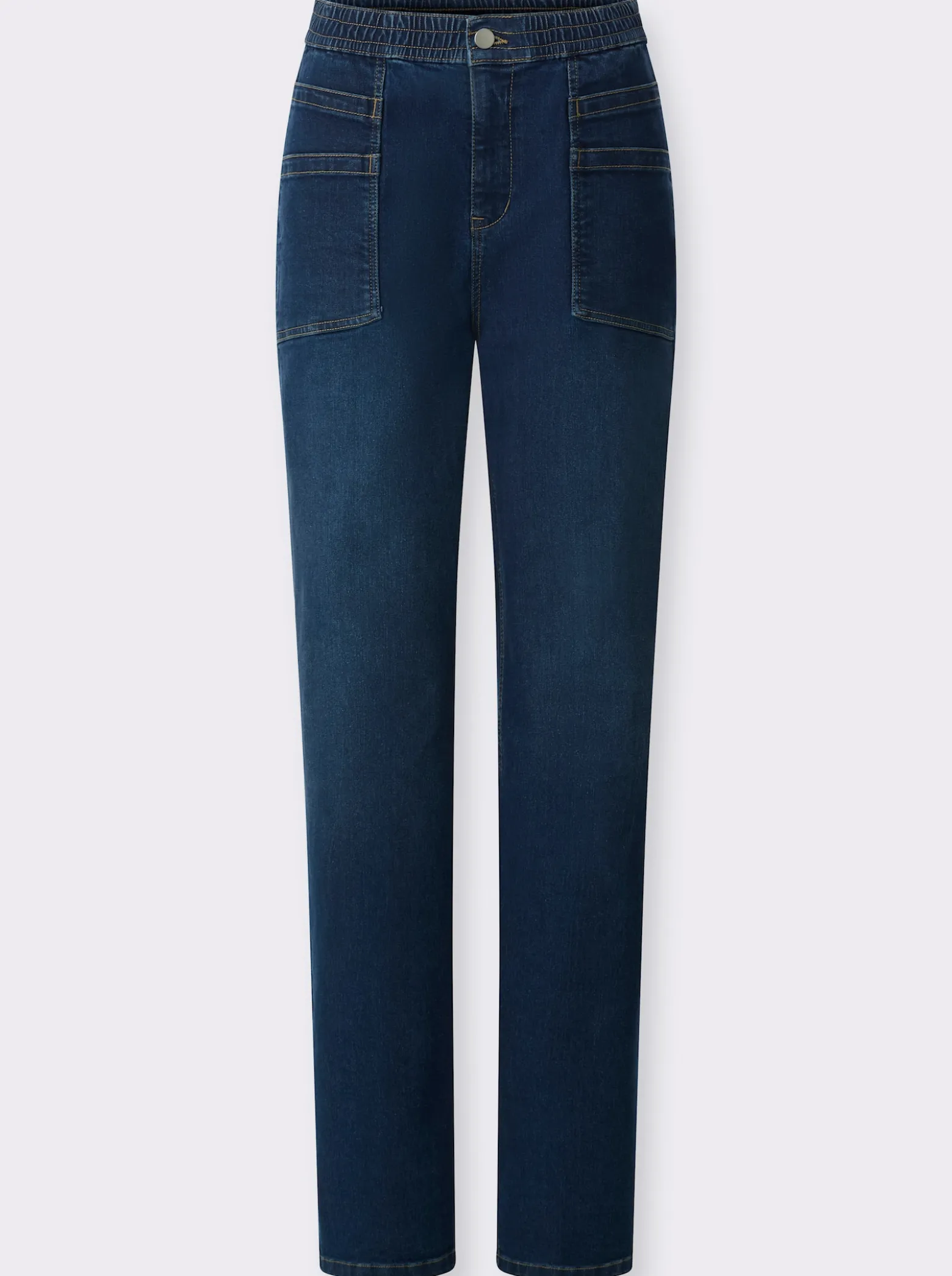 Jeans mit weit geschnittenen Beinen