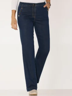 Jeans mit Zierknöpfen