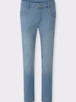 Jeans mit Ziernaht an den Taschen