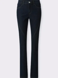 Jeans mit Ziernähten vorne