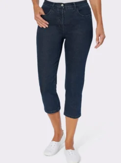 3/4-Jeans mit Zier-Schnürungen