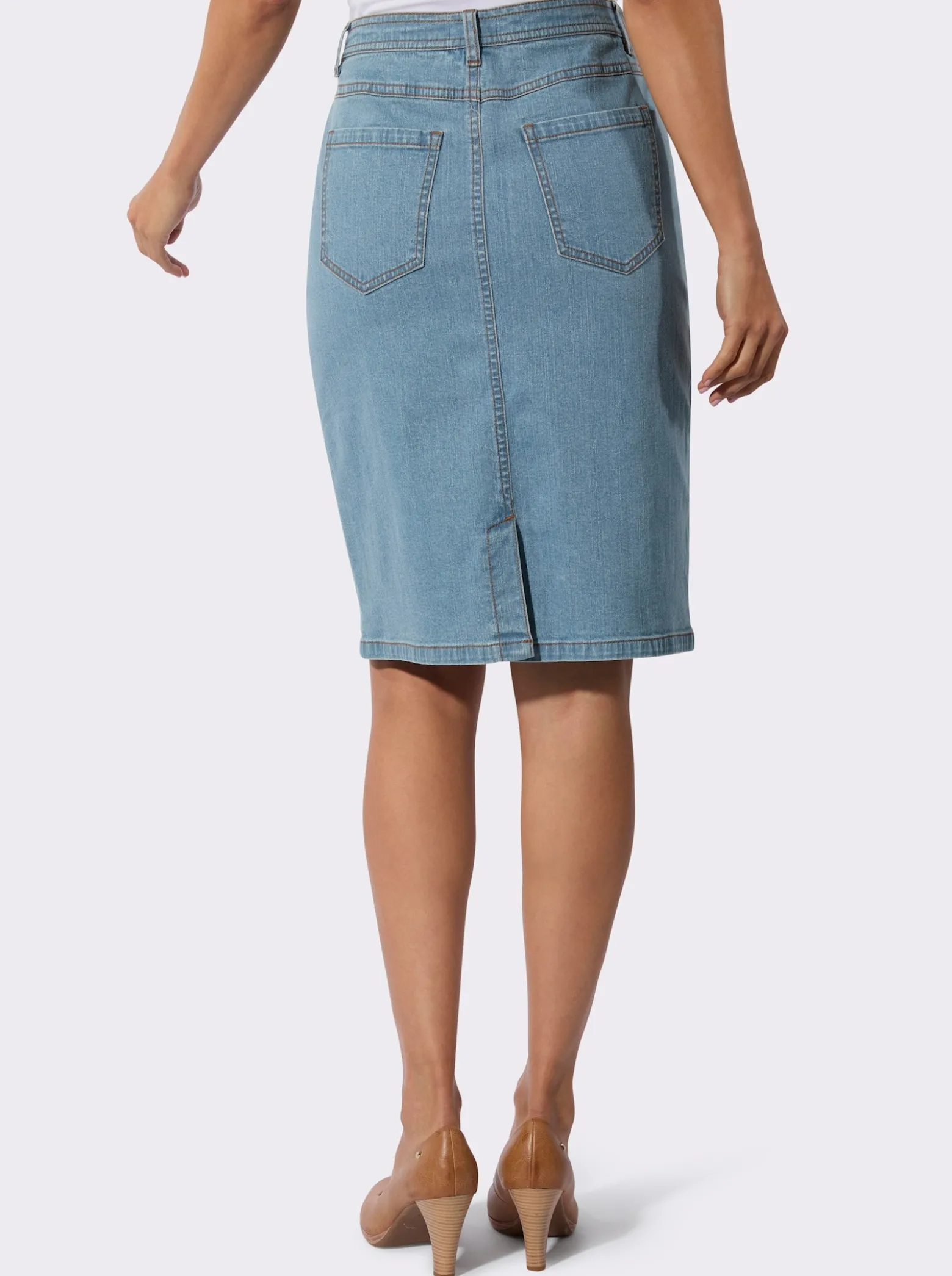 Jeansrock in 5-Pocket-Form