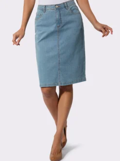 Jeansrock in 5-Pocket-Form