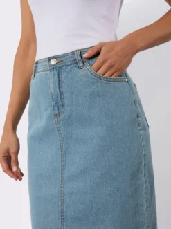 Jeansrock in 5-Pocket-Form