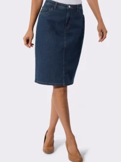Jeansrock in 5-Pocket-Form