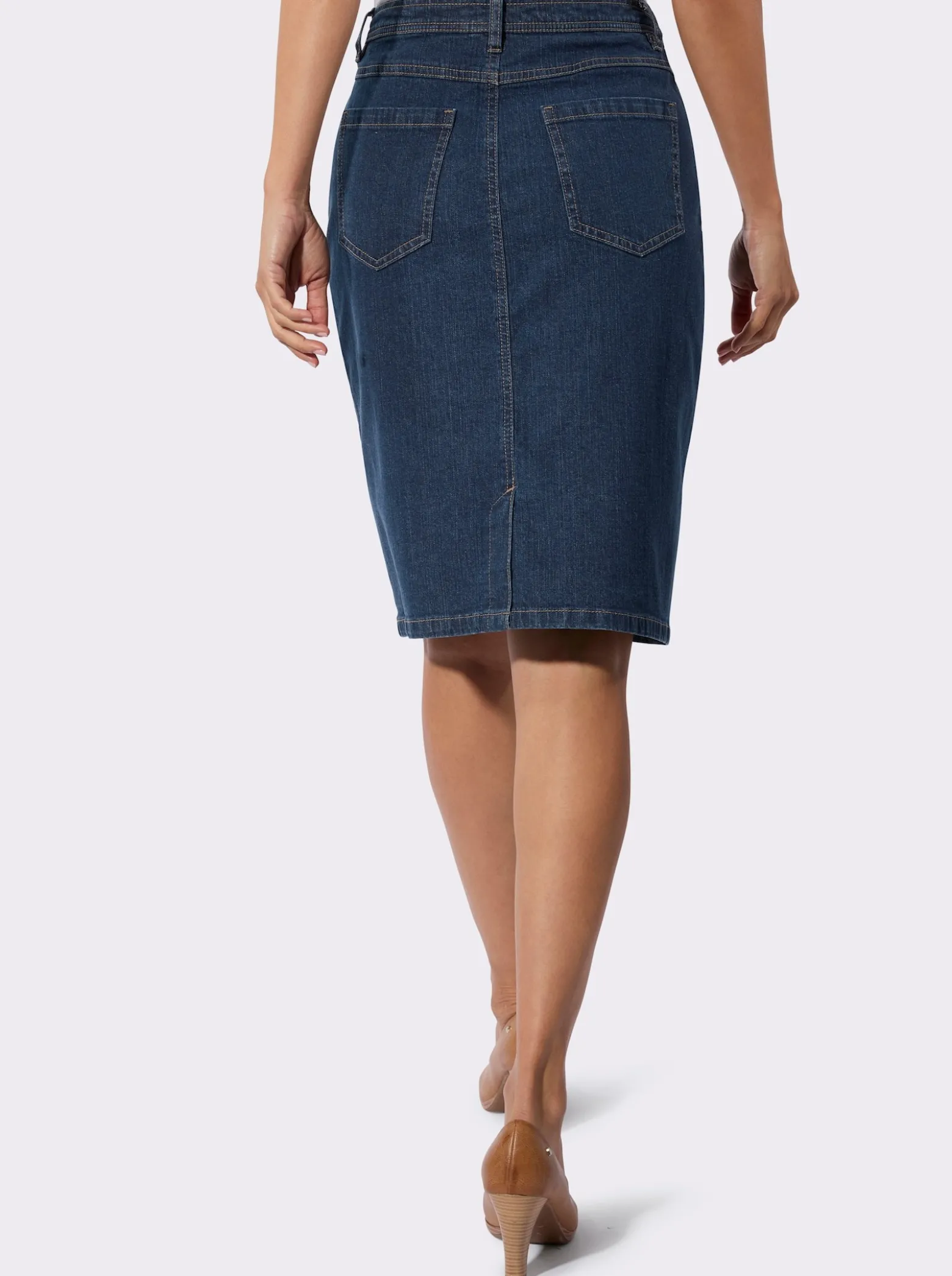 Jeansrock in 5-Pocket-Form