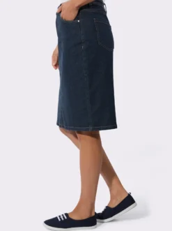Jeansrock in 5-Pocket-Form