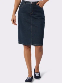 Jeansrock in 5-Pocket-Form